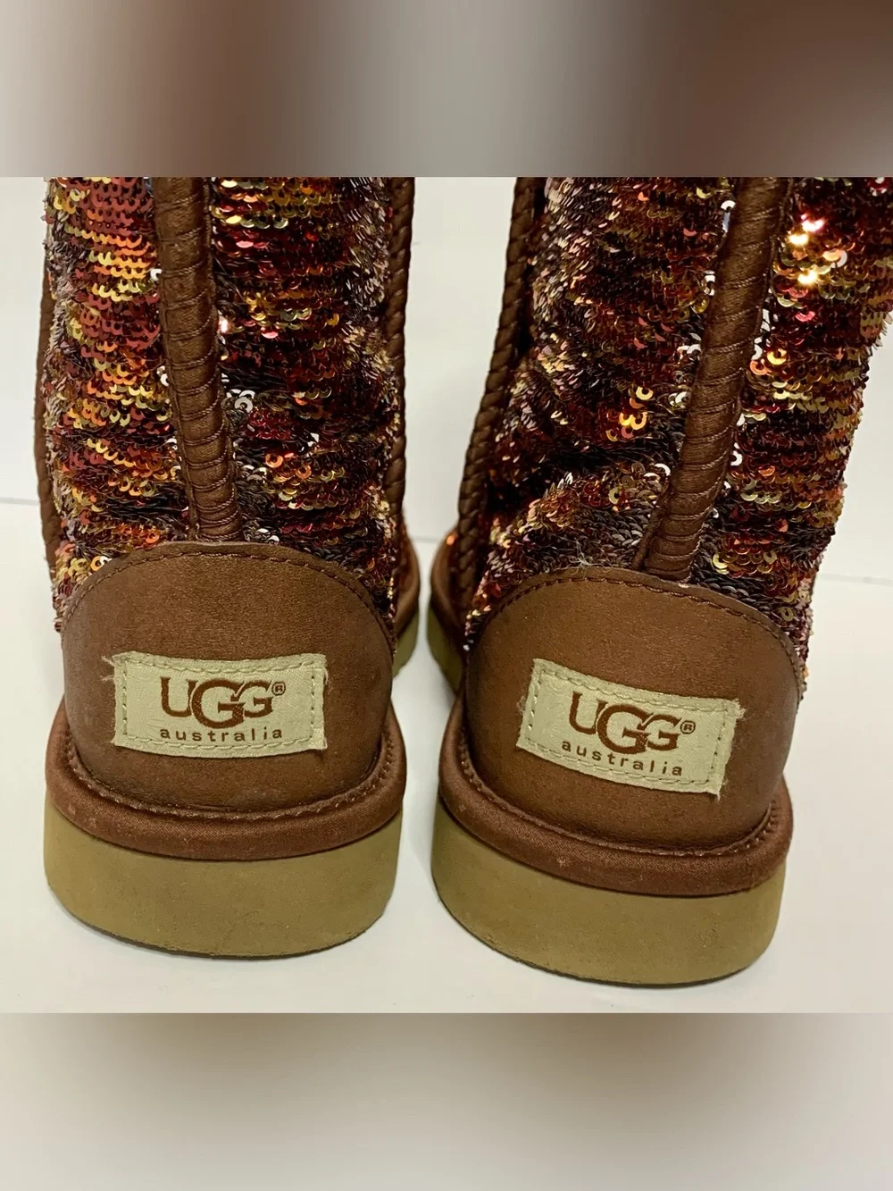 UGG Australia Classic Short Sparkles Sequin Boots (Rare Color-way)